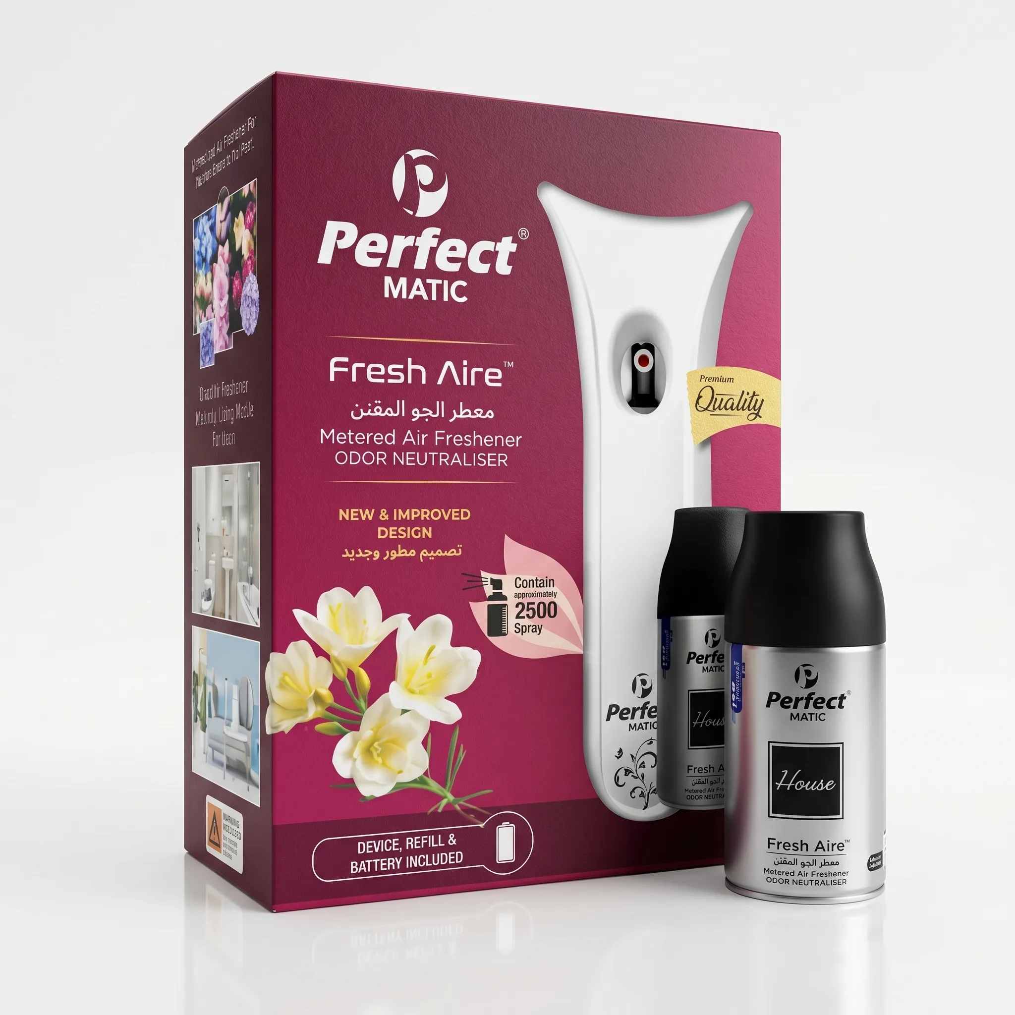 Air Freshener Dispenser with refill