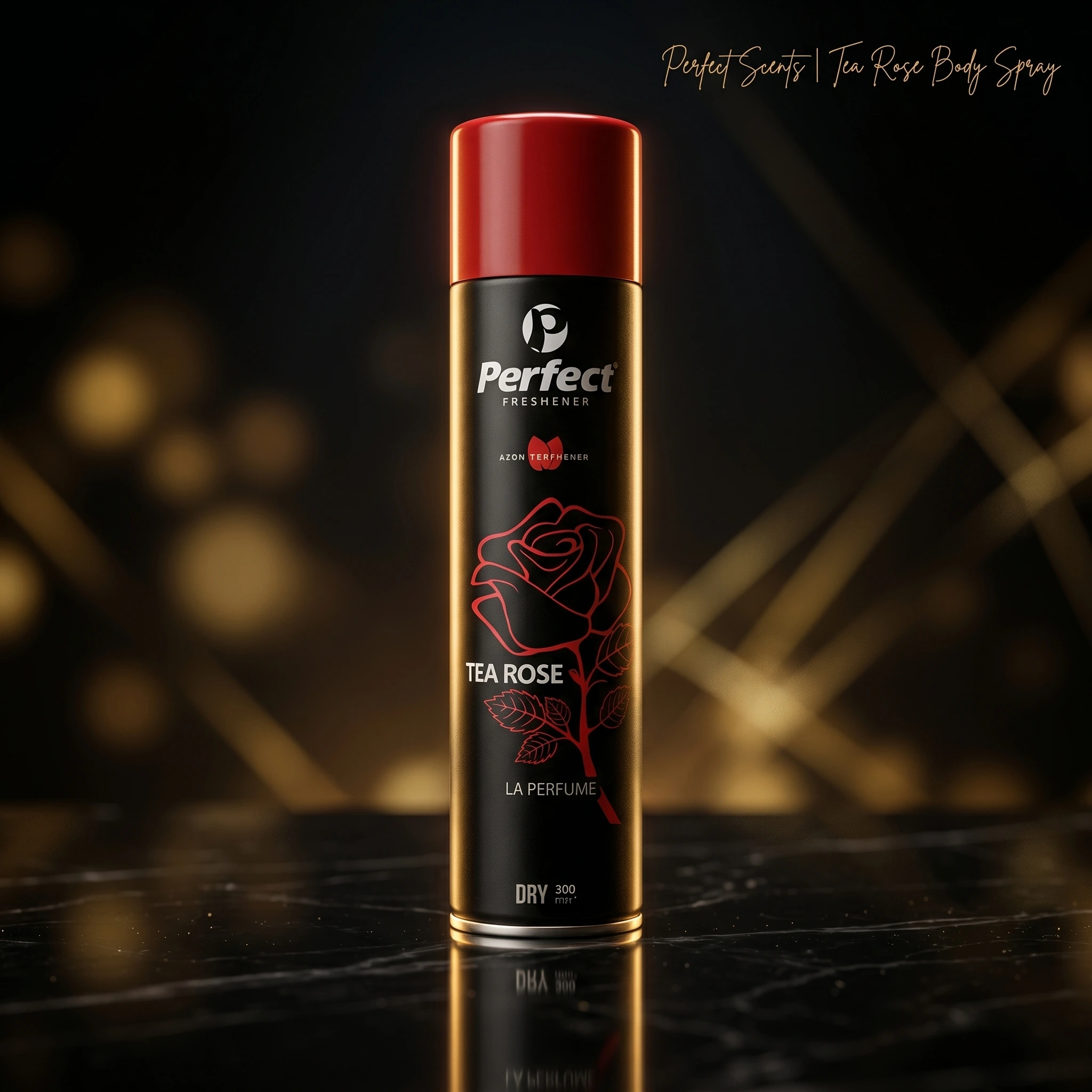Tea Rose Air Freshener Spray 300ml by Perfect - Image 2